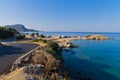 Morning at campers favorite site for summer vacations, near Destenika, Sithonia