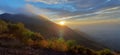 Morning Sunrise Shining at Cikuray Mountain, Garut