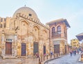 The morning cleaning of Islamic Cairo, Egypt