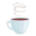 Morning coffee cup icon cartoon vector. Cappuccino drink Royalty Free Stock Photo