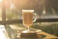 Morning coffee in a coffee shop with sunlight Royalty Free Stock Photo