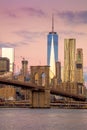 Morning colors of famous New York Landmarks, NYC, USA Royalty Free Stock Photo