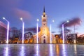 Morning Freedom Square in Tallinn, Estonia