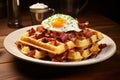 Morning Delight: Belgian Waffles and Breakfast Classics. Generative By Ai