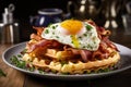 Morning Delight: Belgian Waffles and Breakfast Classics. Generative By Ai