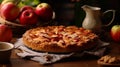 Morning delight Rustic apple pie, perfect for breakfast
