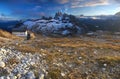 Morning dolomites landscape