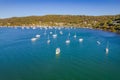 Morning escape - aerial waterscape with boats