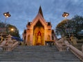 Morning and evening time at Phra Pathommachedi a stupa in Thailand