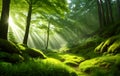 Fantasy Landscape Green, fairy forest