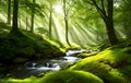 Fantasy Landscape Green, fairy forest