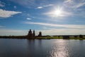 Morning on the famous island in Karelia in of Russia Royalty Free Stock Photo