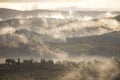 Morning fog in the hills