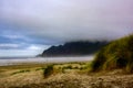 Seashore Beach with Morning fog Royalty Free Stock Photo