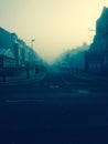Morning fog in a London street