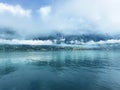 Morning fog and low clouds over Lake Brienz - Canton of Bern, Switzerland / Morgennebel und tiefe Wolken ÃÂ¼ber dem Brienzersee Royalty Free Stock Photo