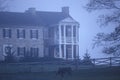 Morning fog over residence along Scenic Highway US Route 219, WV Royalty Free Stock Photo
