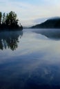 Morning Fog Rising on Lake