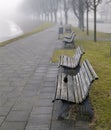 Morning fog at Vilnius