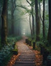 Morning In The Forest, Mystic Path In The Woods