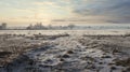 Morning On A Frozen Moor Photorealistic Pastiche By Jonas Bjerg Royalty Free Stock Photo