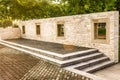 Morning garden landscape wall