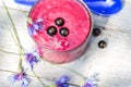 Morning garden yoghurt cocktail black currant