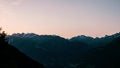 Morning glory in the European Alps,