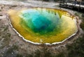 Morning Glory Pool, Yellowstone National Park ans Preserve Royalty Free Stock Photo