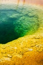 Morning glory pool, Yellowstone National Park Royalty Free Stock Photo