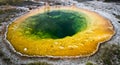 Morning glory pool, Yellowstone National Park Royalty Free Stock Photo