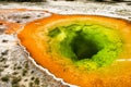 Morning glory pool in Yellowstone in the USA Royalty Free Stock Photo