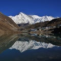 Morning in Gokyo Royalty Free Stock Photo