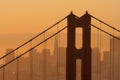 Morning at Golden Gate Bridge Royalty Free Stock Photo