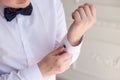 Morning groom, groom button up cufflinks