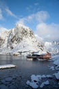 Morning in Hamnoya at the Lofoten, Norway Royalty Free Stock Photo