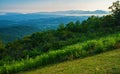 Morning Hazy over the James River in Shenandoah Valley Royalty Free Stock Photo