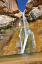 Hiking calf creek falls in escalante utah Royalty Free Stock Photo