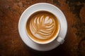 Morning Hot Latte Royalty Free Stock Photo