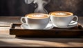 Morning jolt Coffee, tea, or cappuccino, your caffeine fix awaits Background