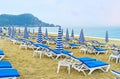 Morning on Kleopatra beach of Alanya Royalty Free Stock Photo