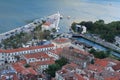 Morning in Kotor, Montenegro. Top view of the old town Royalty Free Stock Photo