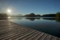 Morning on Lake Bled Royalty Free Stock Photo