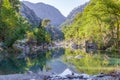 Morning landscape with mountain rocks in Goynuk Canyon