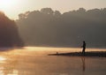 Morning landscape of the river