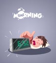 Daily Morning Life. Early morning alarm clock