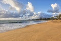 Morning light on beach in Maceio Royalty Free Stock Photo