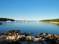 Morning light in Croatia sea Royalty Free Stock Photo