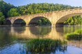 Morning light, Gatliff Bridge, Cumberland Falls State Park in Kentucky Royalty Free Stock Photo