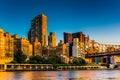 Morning light on the Manhattan skyline and Queensboro Bridge, se Royalty Free Stock Photo